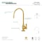 Kingston Brass KS5192BAL Heirloom Sgl-Handle Water Filtration Faucet, Polished Brass KS5192BAL - alternate 2